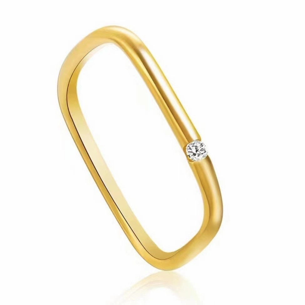 Wholesale Square Titanium Steel Ring