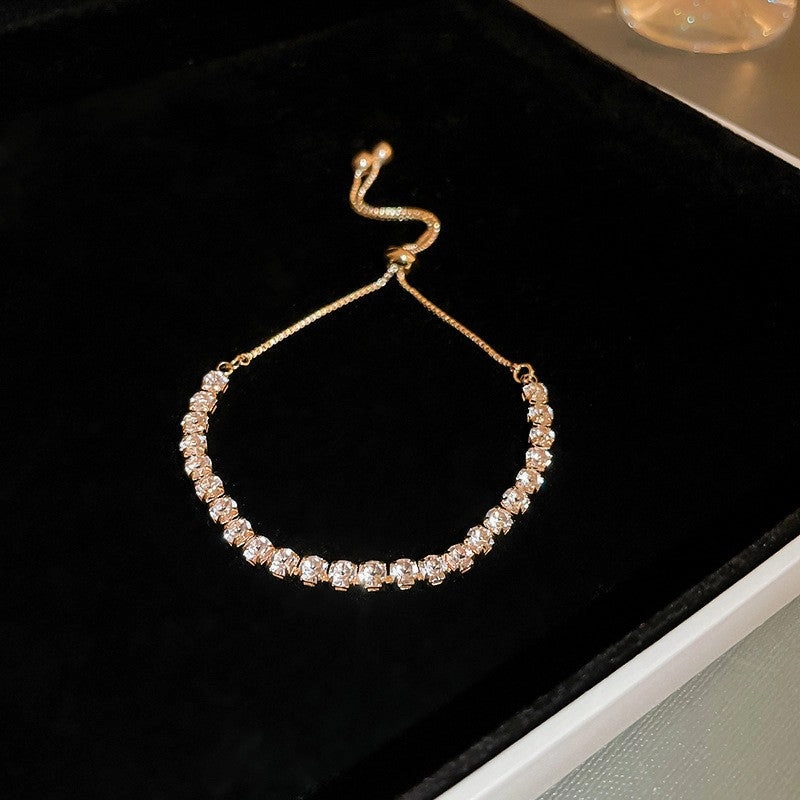 Wholesale Square Zircon Adjustable Bracelet