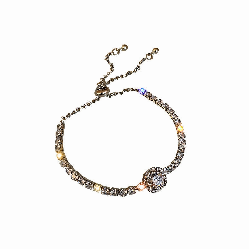 Wholesale Square Zircon Adjustable Bracelet