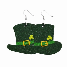 Wholesale St Patrick's Day Acrylic Carnival Pendant Earrings