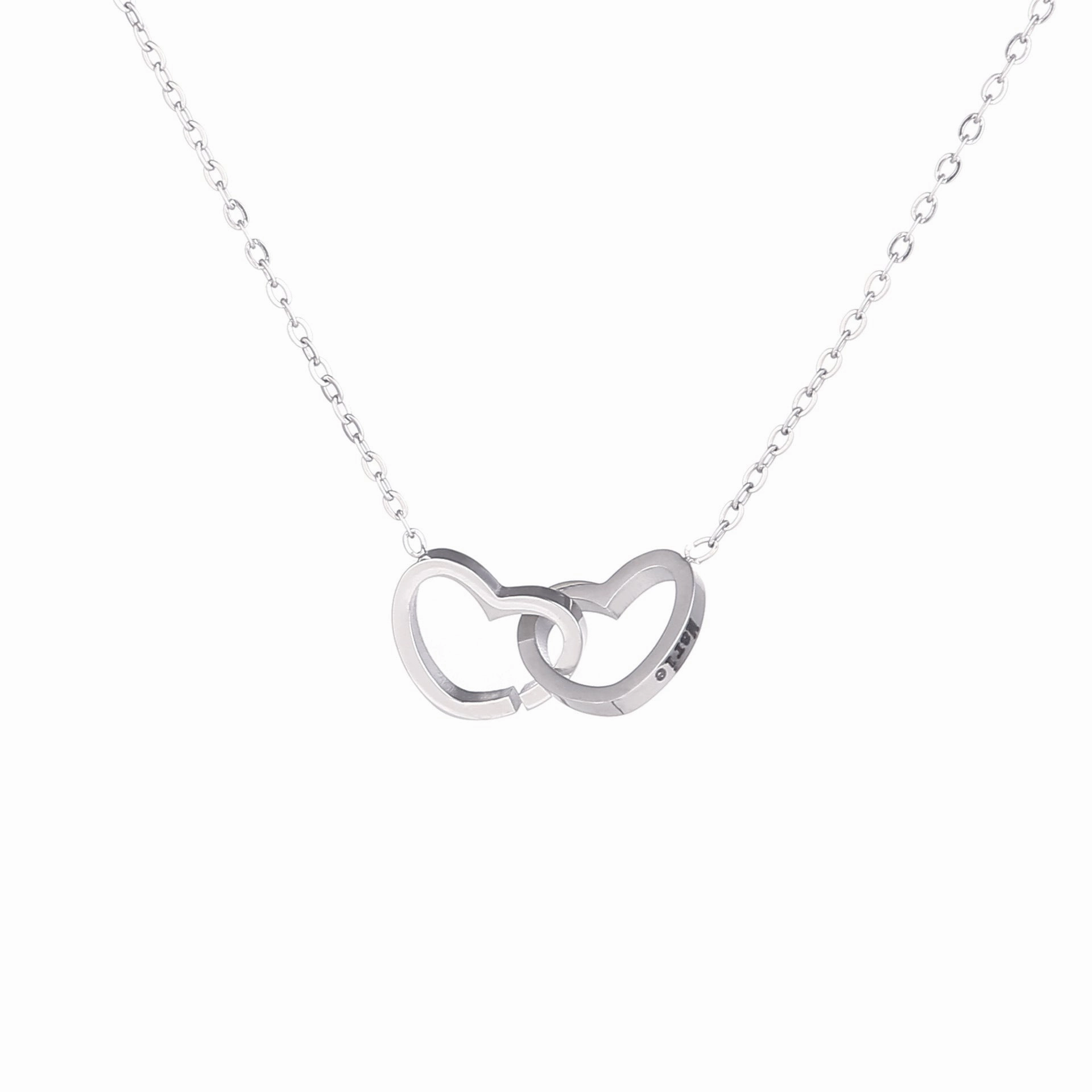 Wholesale stainless steel 18K gold vacuum plating cross chain love lettering necklace Valentine's Day gift