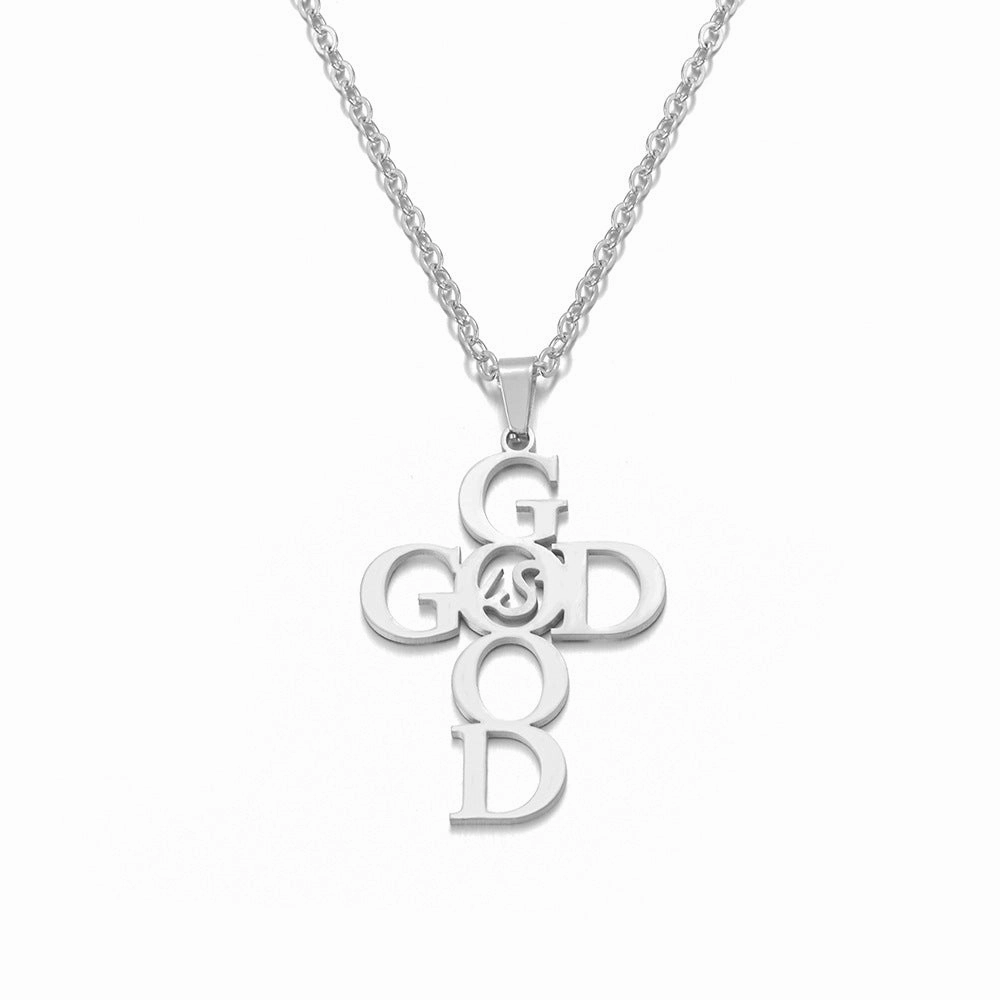 Wholesale Stainless Steel Amazing Grace Necklace