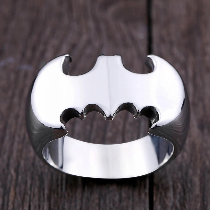 Wholesale Stainless Steel Bat Mens Rings