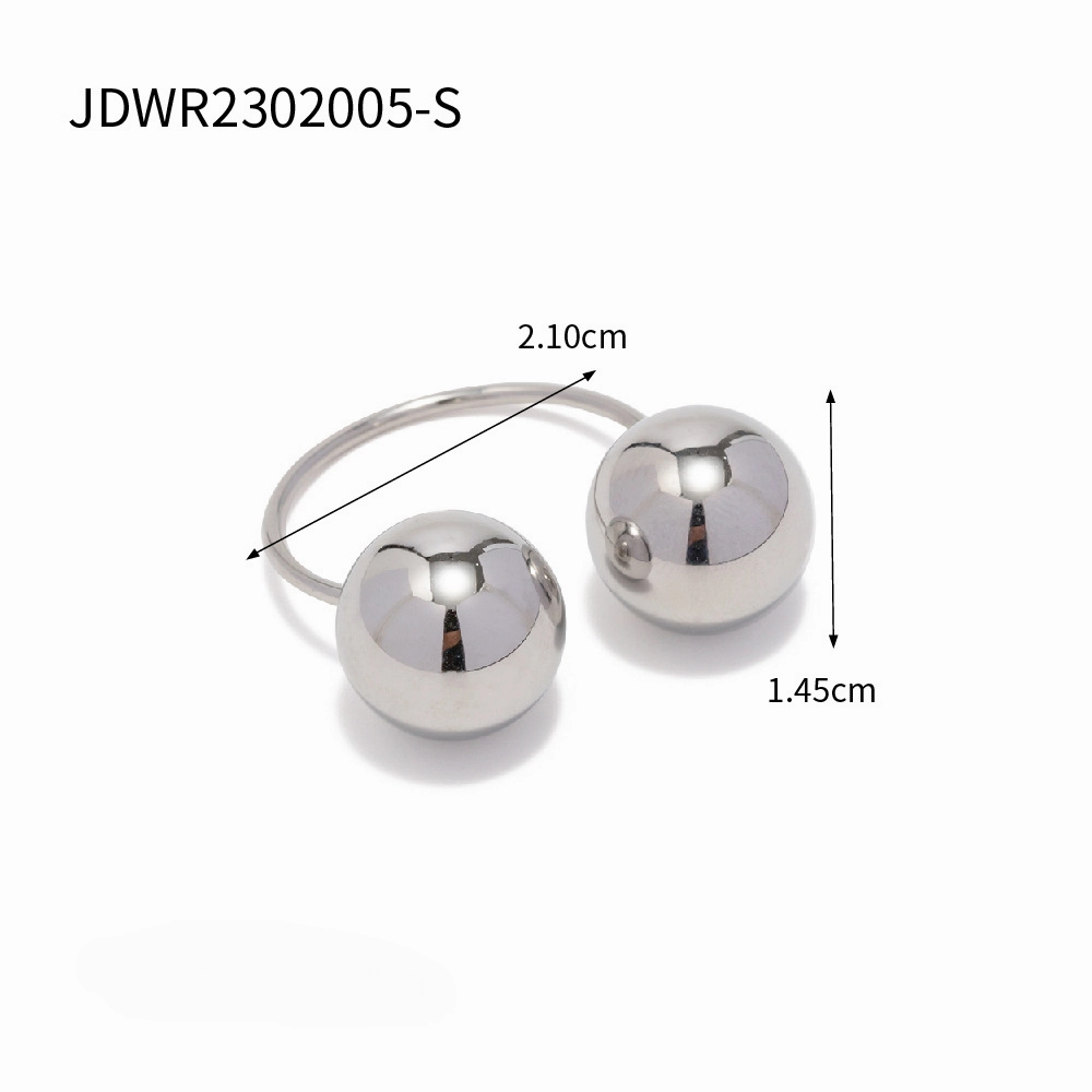 Wholesale Stainless Steel Big and Small Ball Rings
