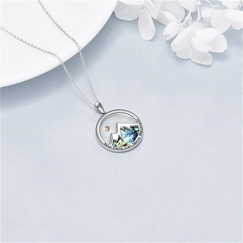 Wholesale Stainless Steel Bracelet Simple Shell Inlaid Mustard Seed Necklace