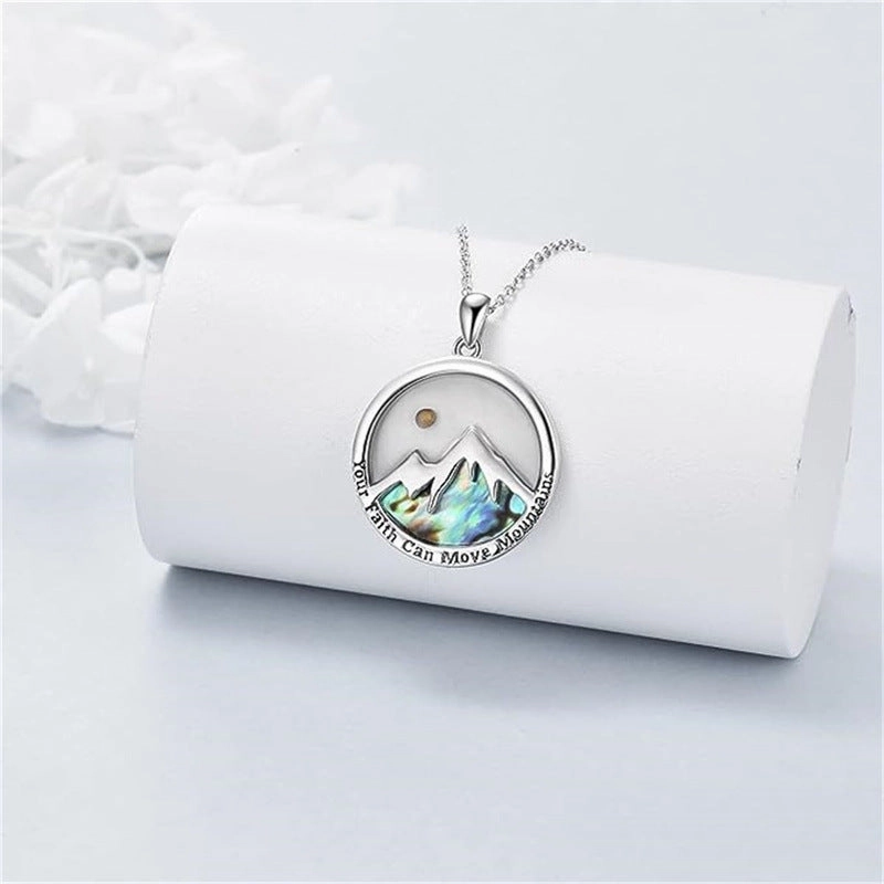 Wholesale Stainless Steel Bracelet Simple Shell Inlaid Mustard Seed Necklace