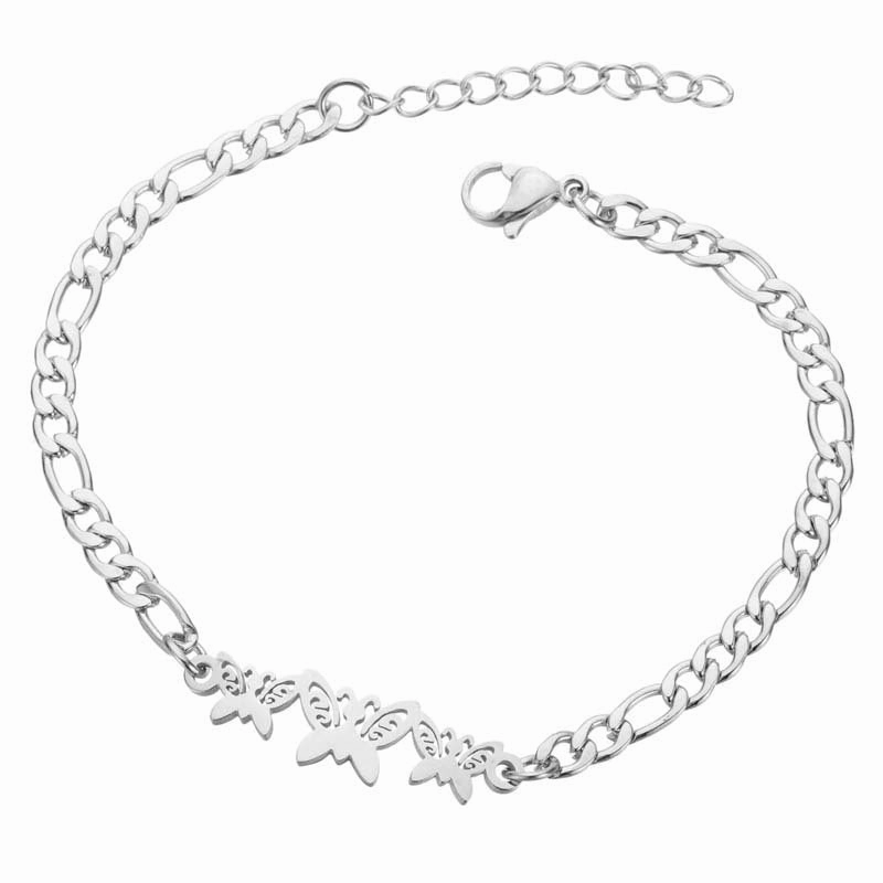 Wholesale Stainless Steel Butterfly Christmas Bracelet