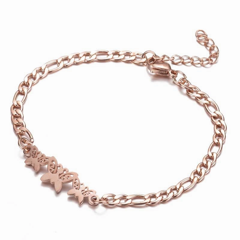 Wholesale Stainless Steel Butterfly Christmas Bracelet