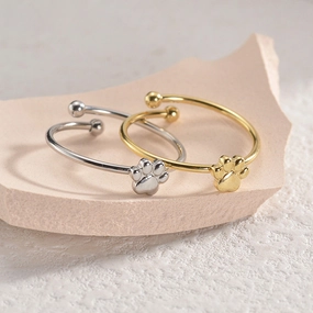Wholesale Stainless Steel Cat Scratch Open Ring