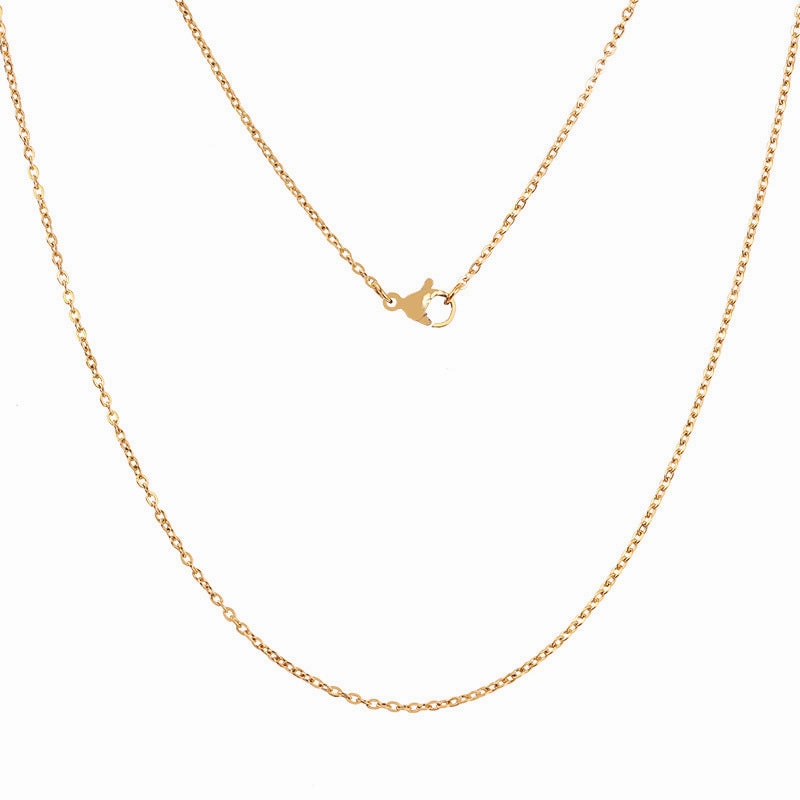Wholesale Stainless Steel Cross Fine Chain Handmade DIY Titanium Steel Necklaces