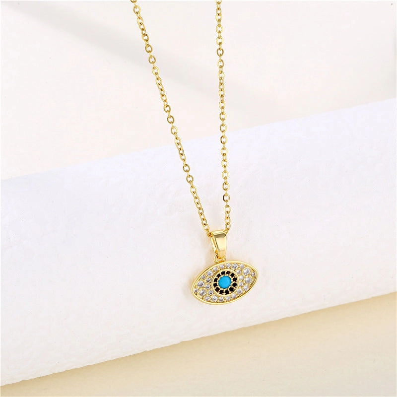 Wholesale Stainless Steel Devil Eye Necklace