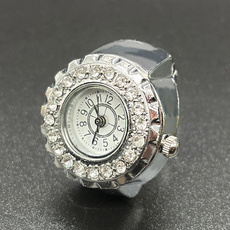 Wholesale Stainless Steel Diamond Ring Watch