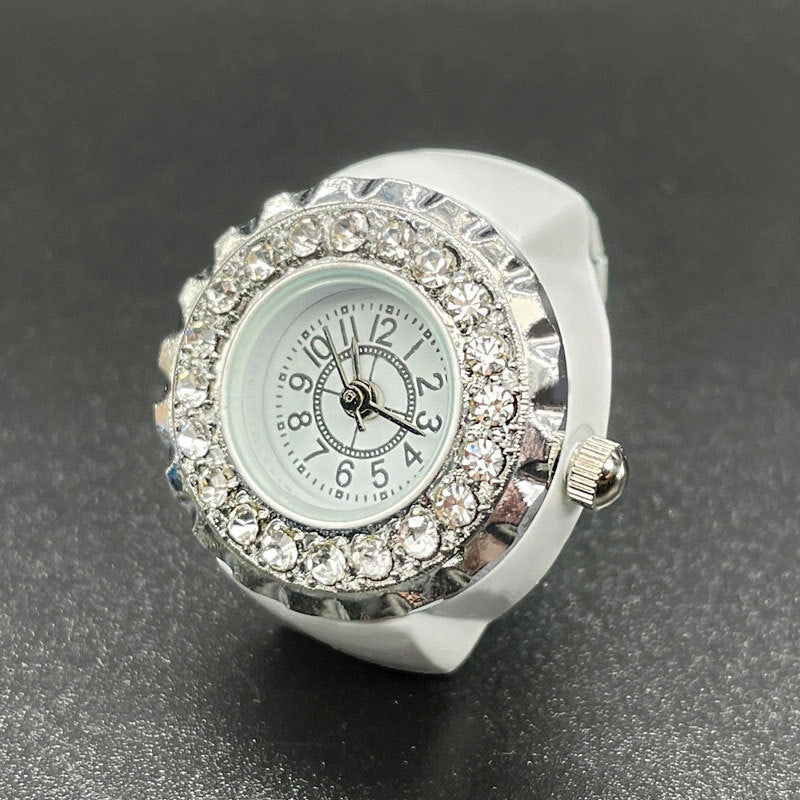 Wholesale Stainless Steel Diamond Ring Watch