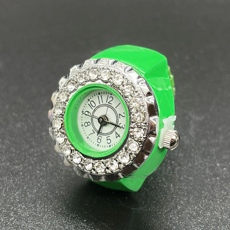 Wholesale Stainless Steel Diamond Ring Watch