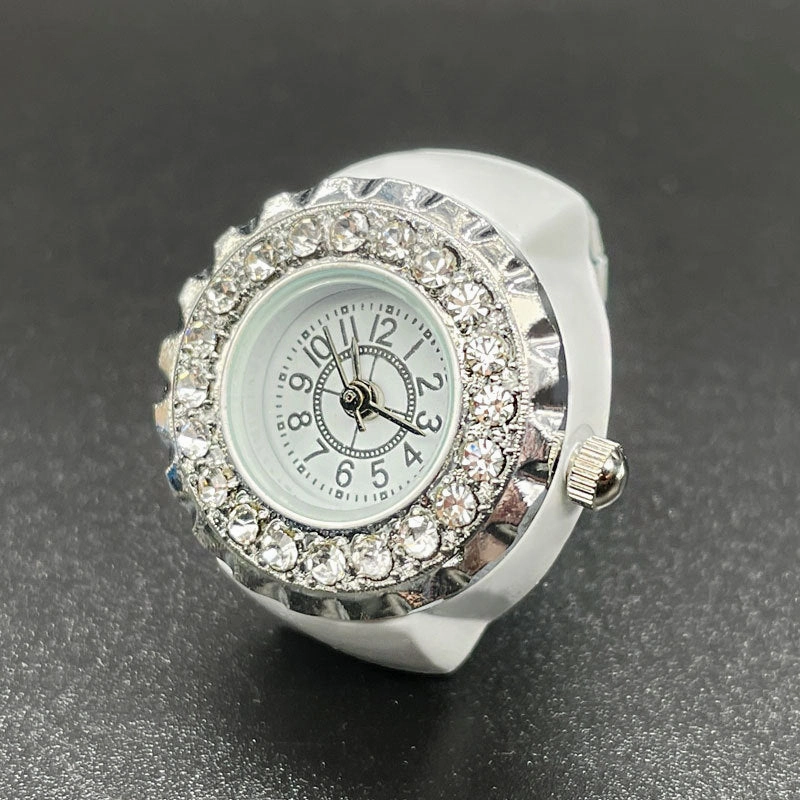 Wholesale Stainless Steel Diamond Ring Watch