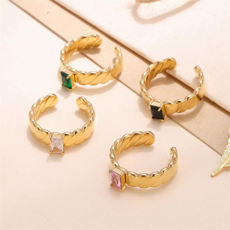Wholesale Stainless Steel Diamond Ring