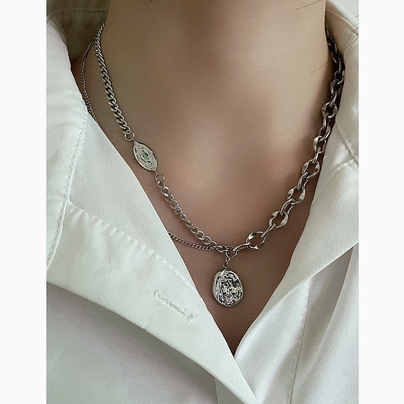 Wholesale Stainless Steel Double-layer Necklace