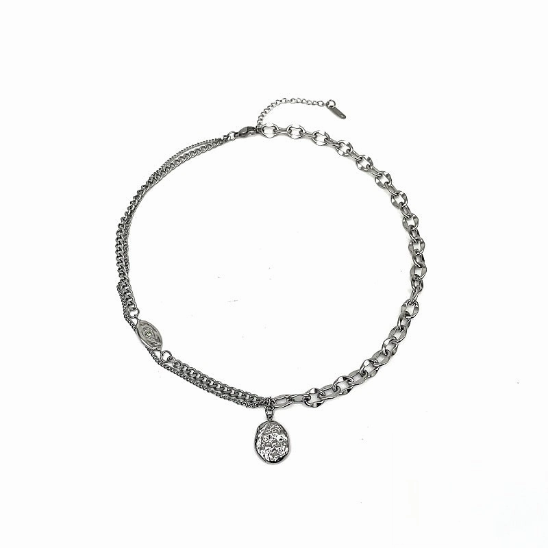 Wholesale Stainless Steel Double-layer Necklace
