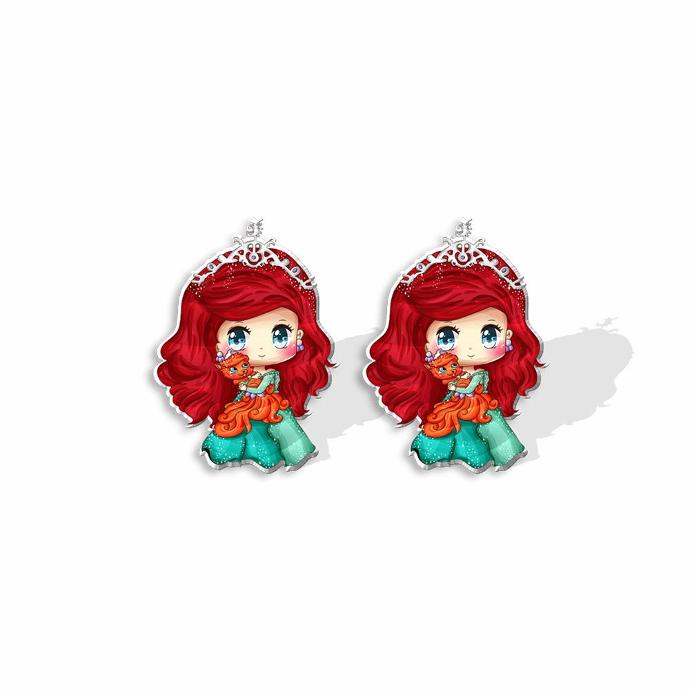 Wholesale Stainless Steel Fantasy Fairy Tale Princess Girl Ear Pins