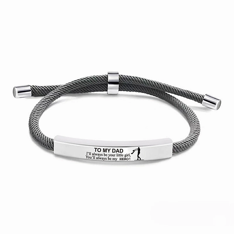 Wholesale Stainless Steel Father's Day Bracelet