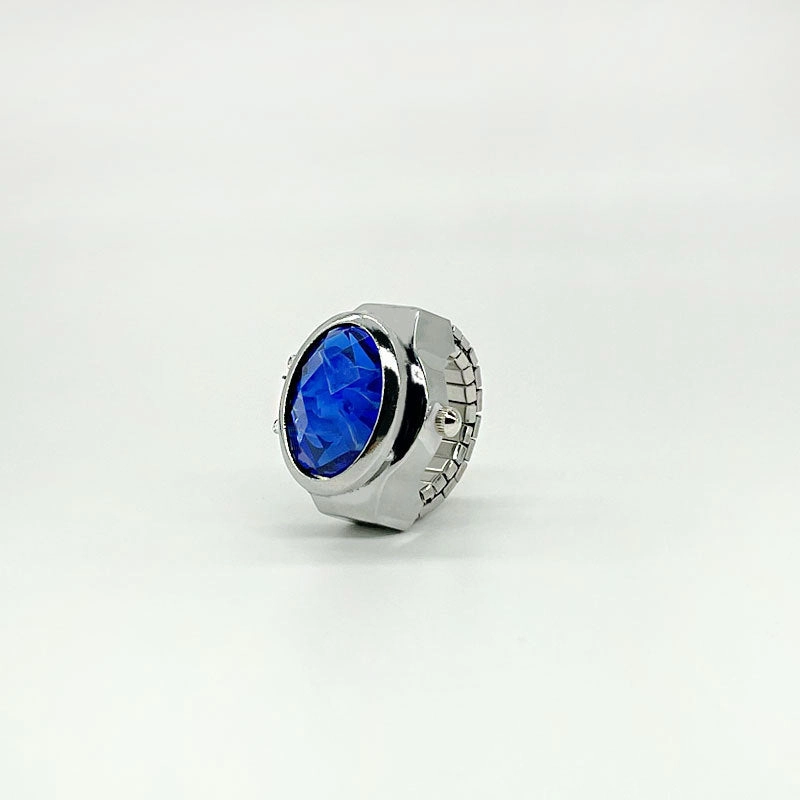 Wholesale Stainless Steel Gem Flower Ring Watch