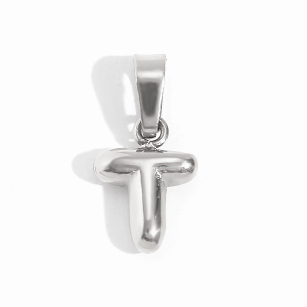 Wholesale Stainless Steel Gold Mini Bubble Letter Pendant