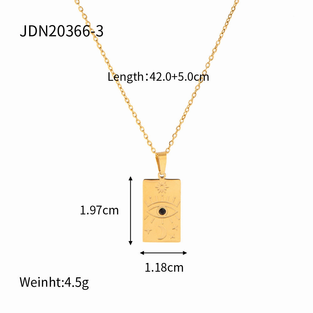 Wholesale Stainless Steel Gold Plated Coin Medal Necklace