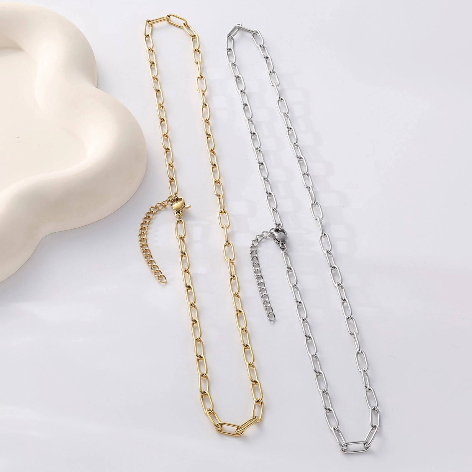 Wholesale Stainless steel gold-plated titanium steel chain