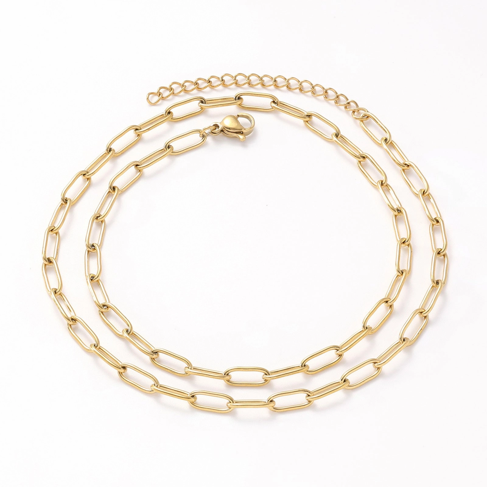 Wholesale Stainless steel gold-plated titanium steel chain