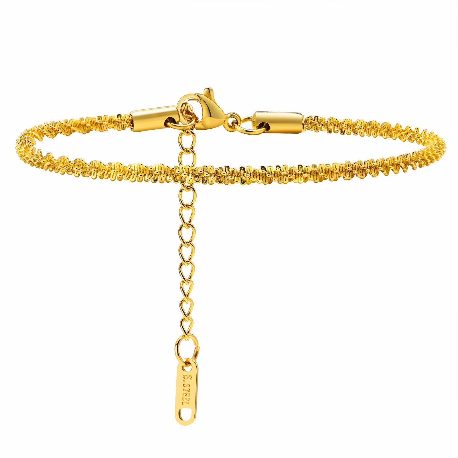 Wholesale Stainless Steel Gold Stacking Bracelet