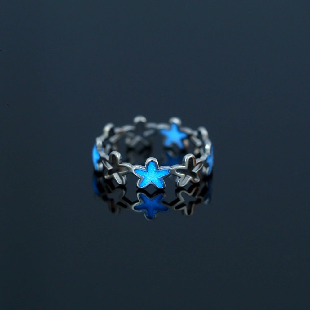 Wholesale Stainless Steel Heart Butterfly Luminous Rings