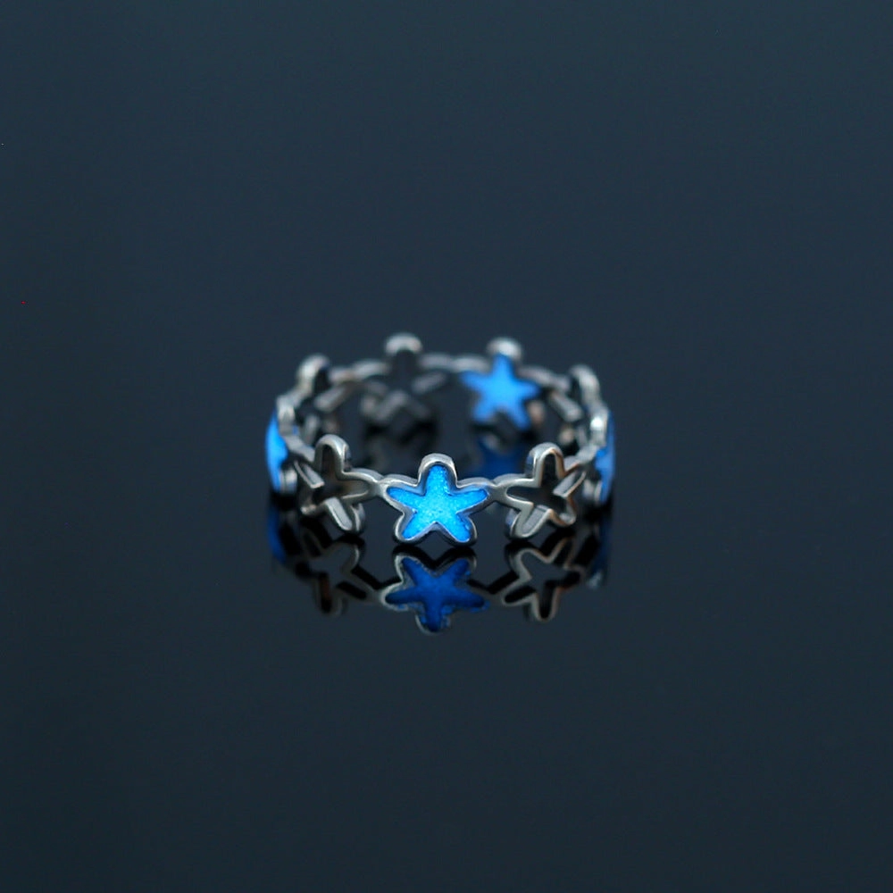 Wholesale Stainless Steel Heart Butterfly Luminous Rings