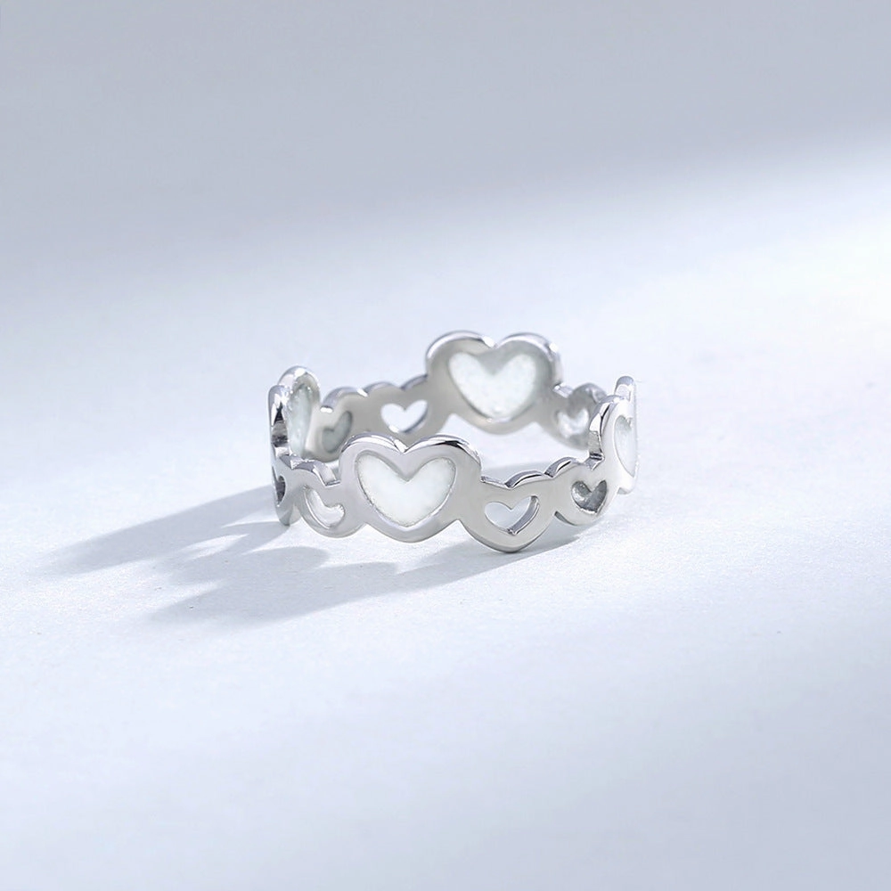 Wholesale Stainless Steel Heart Butterfly Luminous Rings