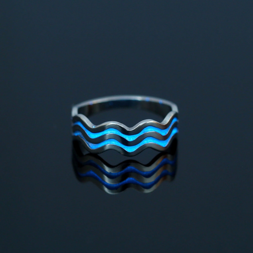 Wholesale Stainless Steel Heart Butterfly Luminous Rings