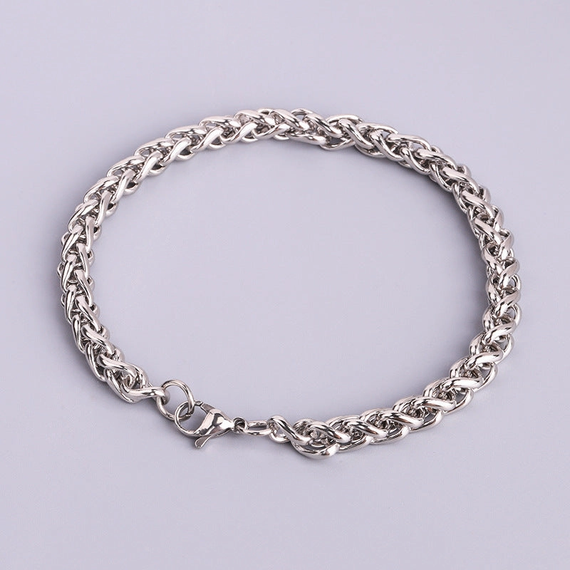 Wholesale Stainless Steel Keel Fashionable and Personalized Hip-hop Titanium Steel Bracelet