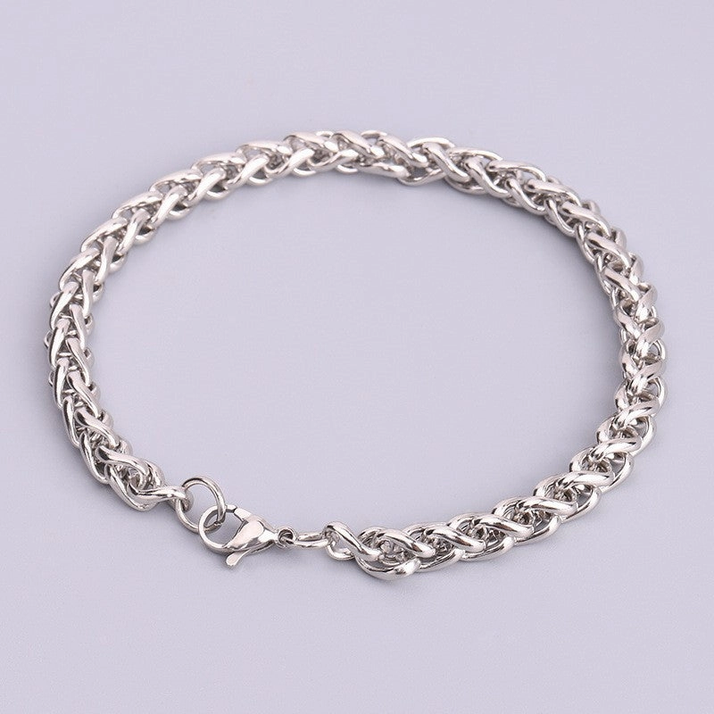 Wholesale Stainless Steel Keel Fashionable and Personalized Hip-hop Titanium Steel Bracelet