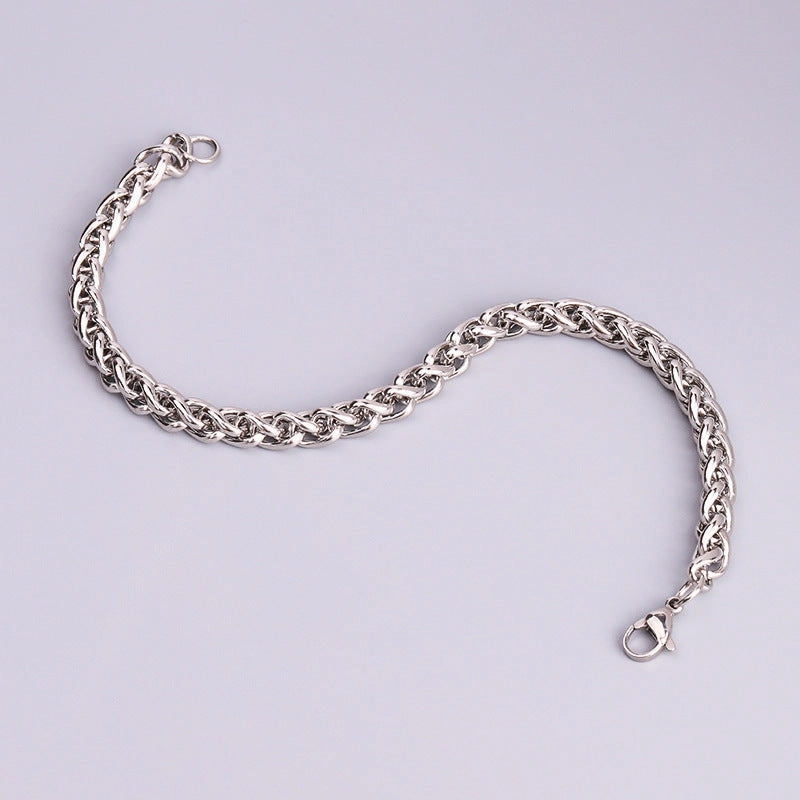 Wholesale Stainless Steel Keel Fashionable and Personalized Hip-hop Titanium Steel Bracelet