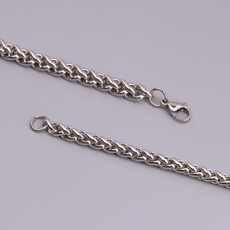 Wholesale Stainless Steel Keel Fashionable and Personalized Hip-hop Titanium Steel Bracelet