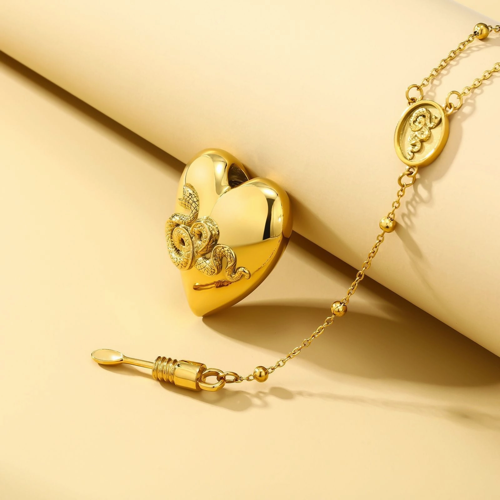 Wholesale Stainless Steel Love Urn Necklace Can Be Opened