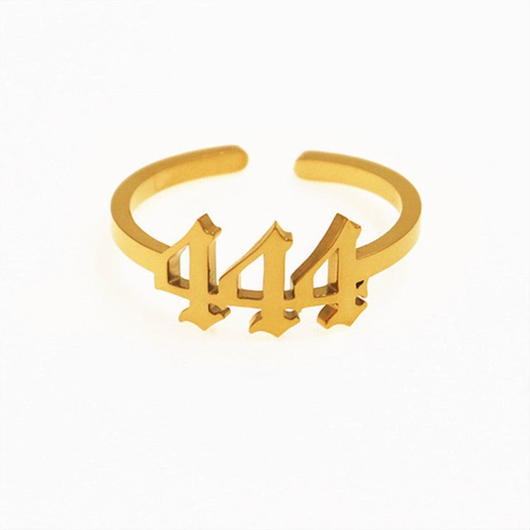 Wholesale Stainless Steel Lucky Number Rings