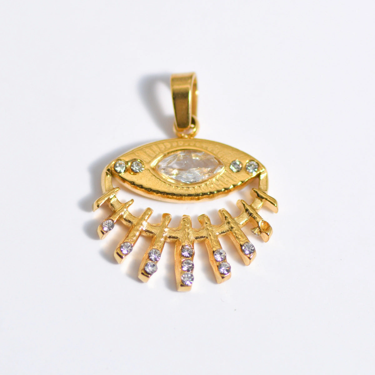 Wholesale Stainless Steel Natural Stone Oil Drop Necklace Jewelry