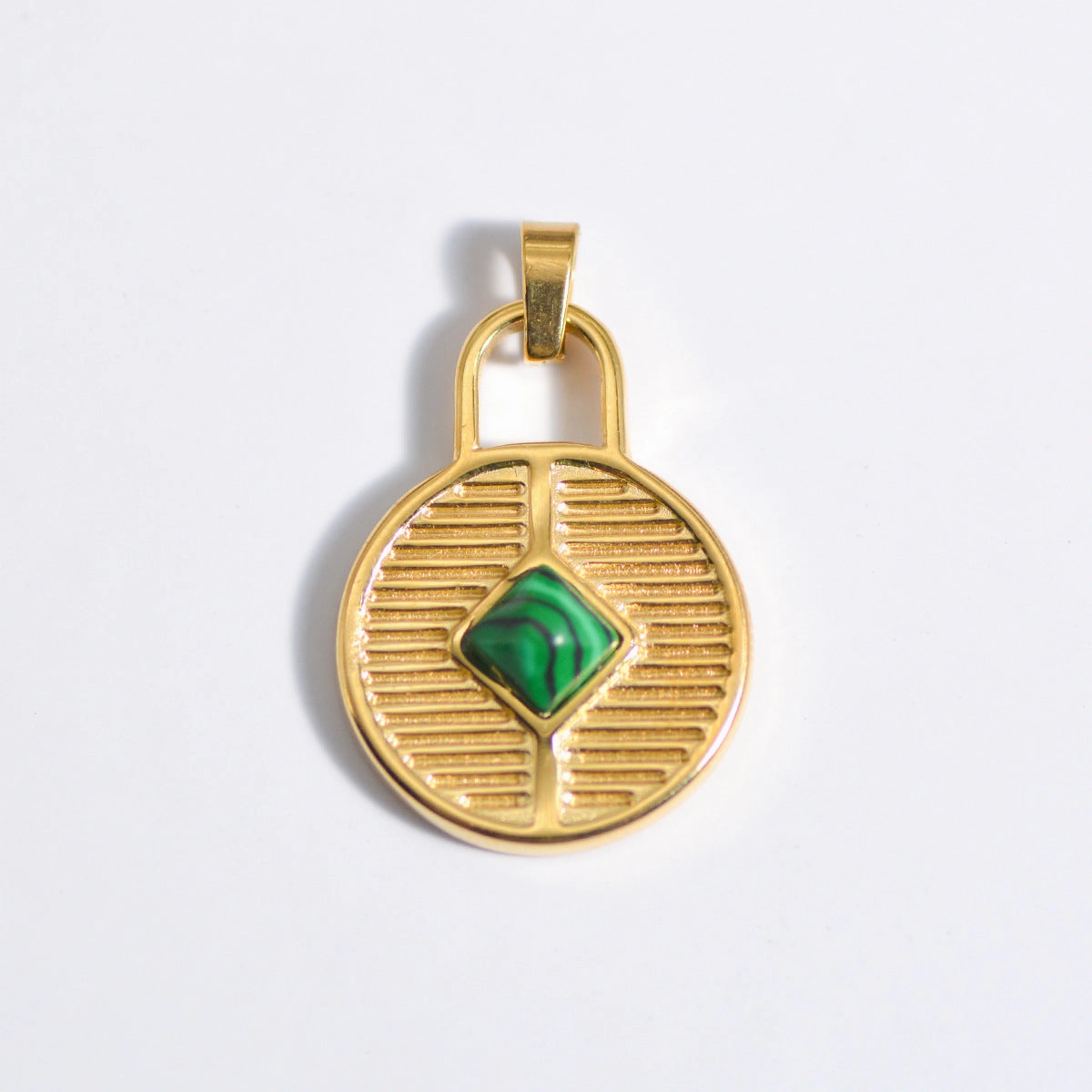 Wholesale Stainless Steel Natural Stone Oil Drop Necklace Jewelry