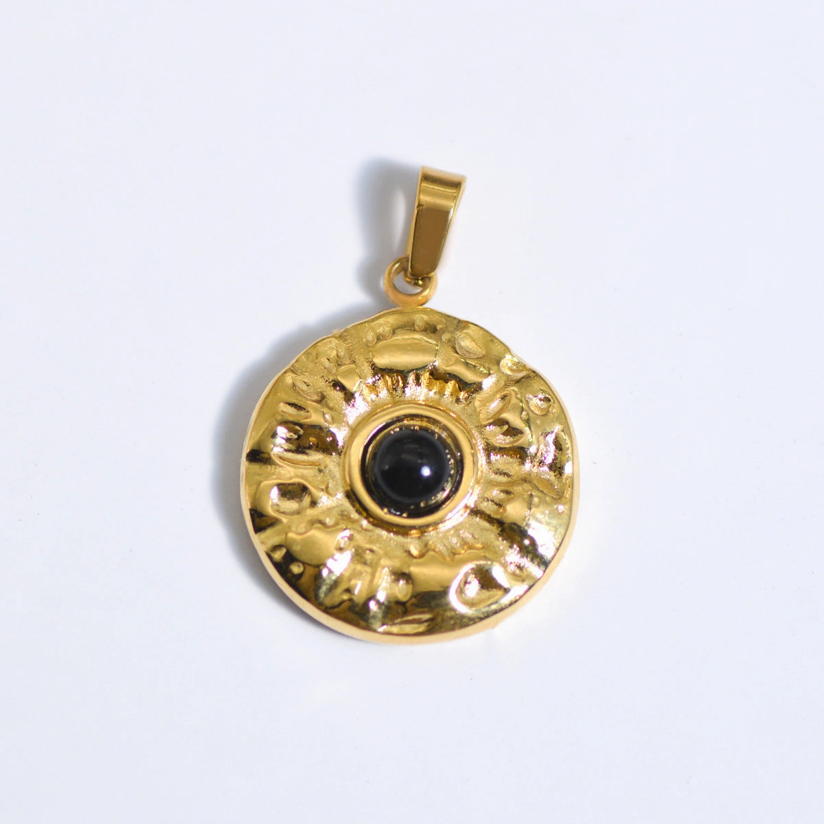 Wholesale Stainless Steel Natural Stone Oil Drop Necklace Jewelry