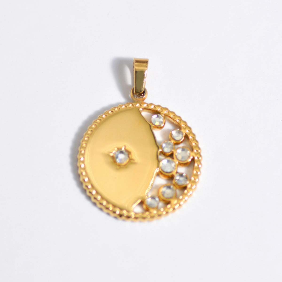 Wholesale Stainless Steel Natural Stone Oil Drop Necklace Jewelry
