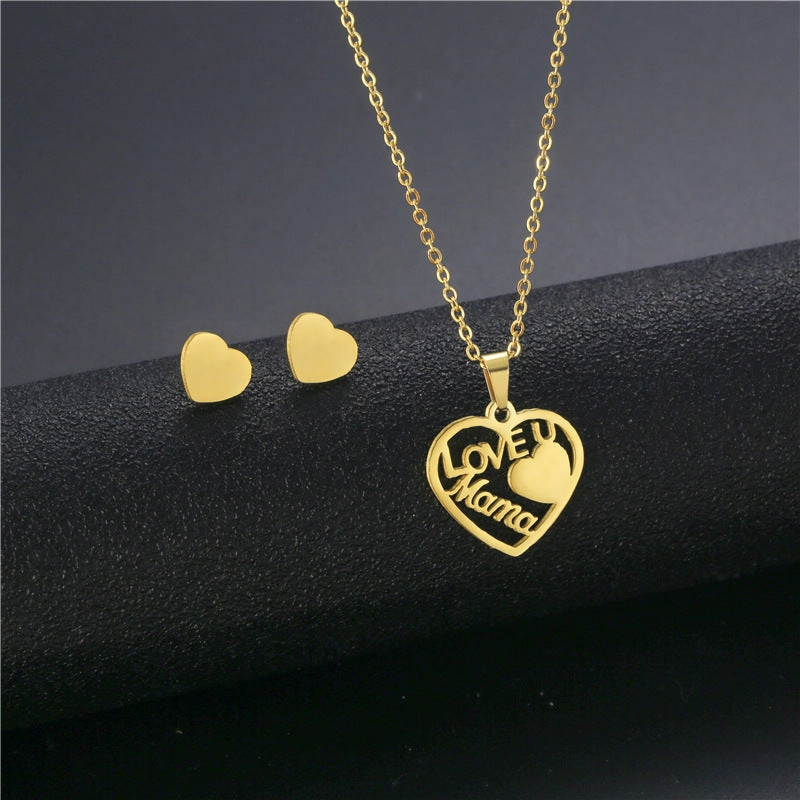 Wholesale Stainless Steel Necklace and Earrings Set