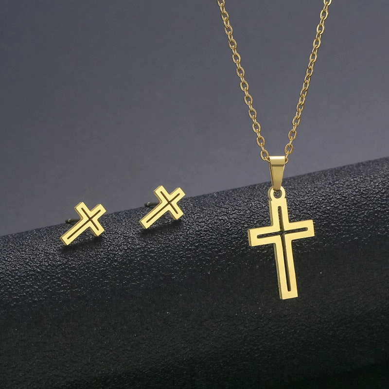 Wholesale Stainless Steel Necklace and Earrings Set