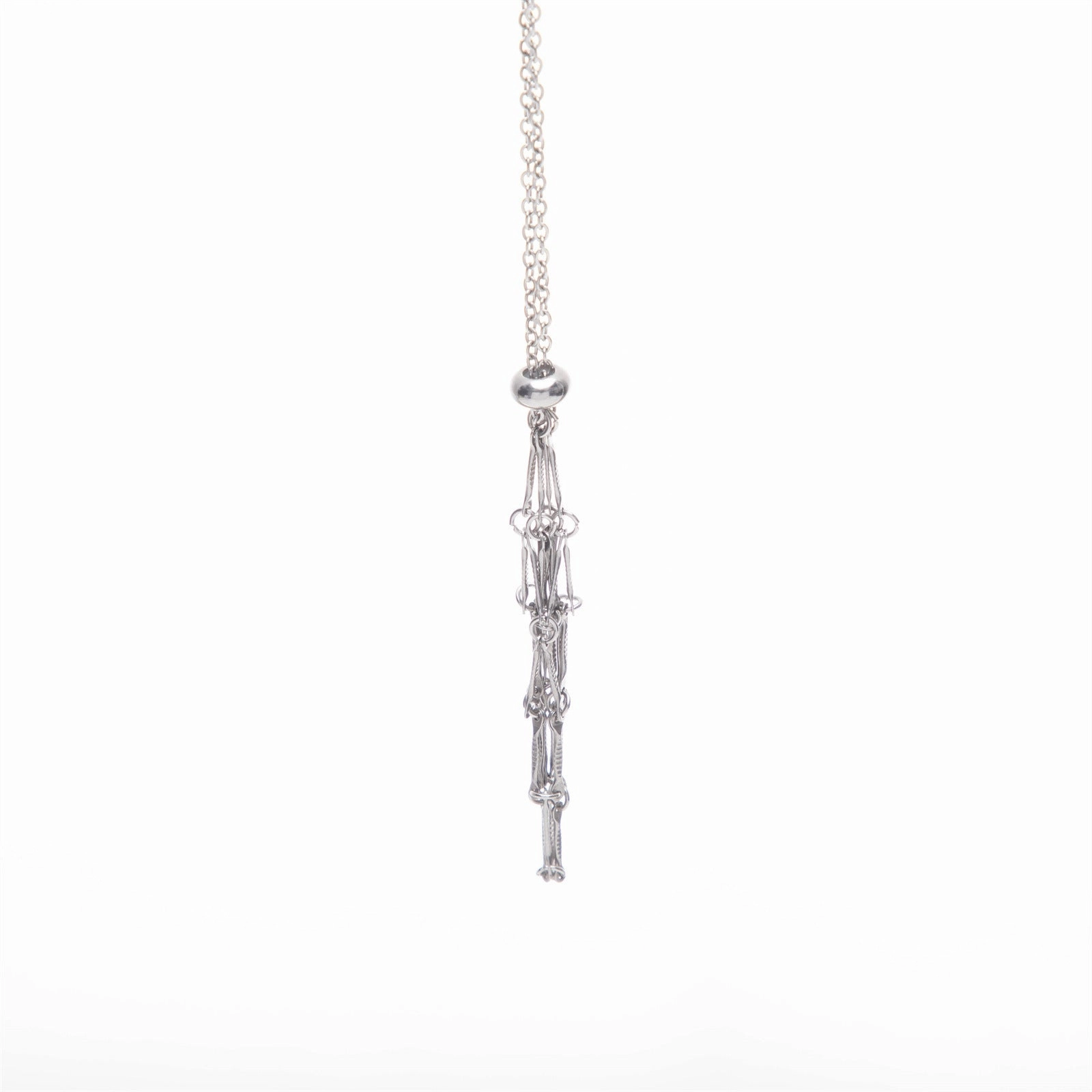 Wholesale Stainless Steel Net Pocket Natural Gemstone Crystal Accessories Bamboo Woven Adjustable Chain Pendant