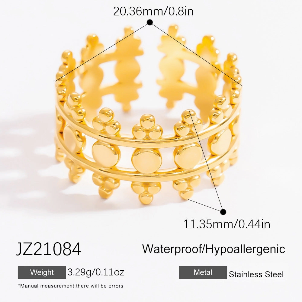 Wholesale stainless steel niche design open high sense ring ins titanium steel ring jewelry rings