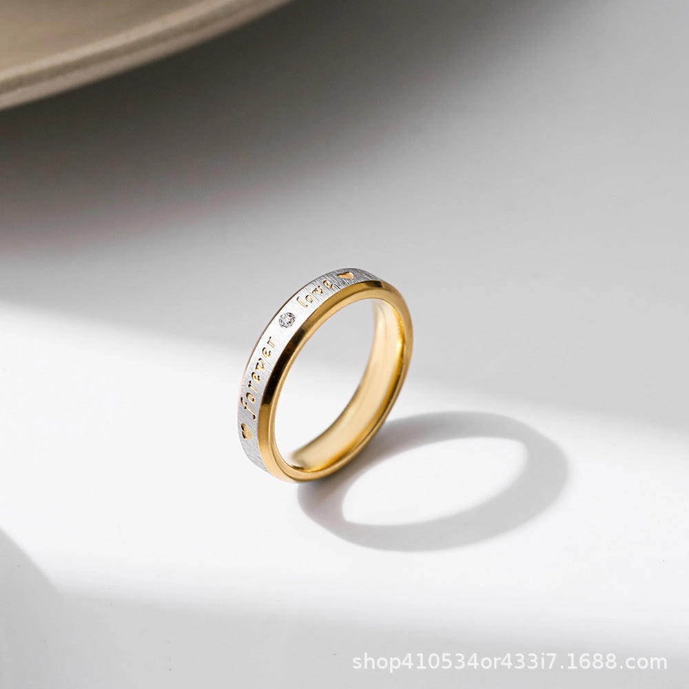 Wholesale Stainless Steel Niche Hip Hop Titanium Steel Ring