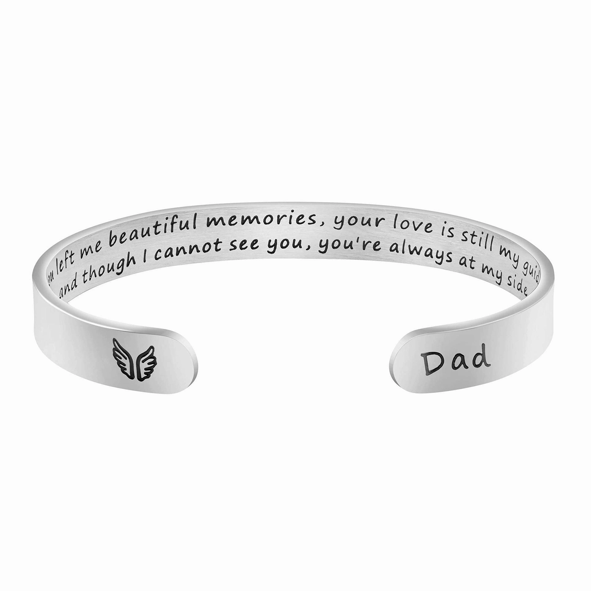Wholesale Stainless Steel Opening Adjustable 8mm Type C Engraving Bracelet